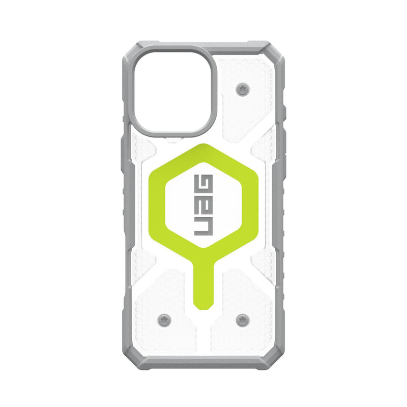 UAG Pathfinder Clear Magsafe Case - Apple iPhone 16 Pro Max - Neon (UAG-I16PM-PCLMN)