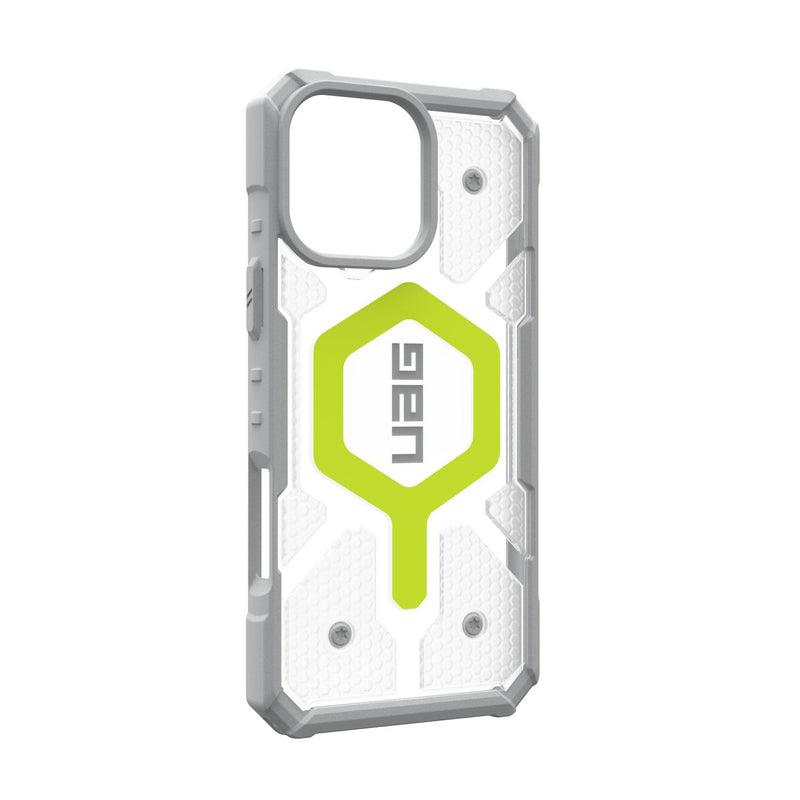 UAG Pathfinder Clear Magsafe Case - Apple iPhone 16 Pro Max - Neon (UAG-I16PM-PCLMN)