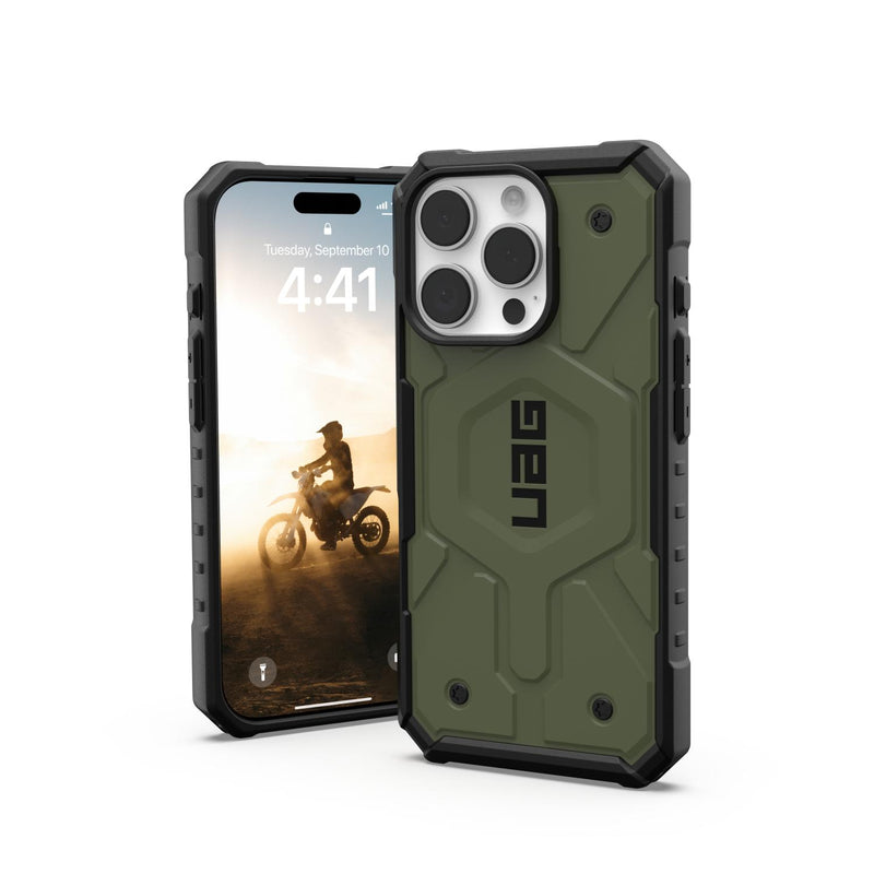 UAG Pathfinder Magsafe Case - Apple iPhone 16 Pro - Olive Drab (UAG-I16PR-PTHMO)