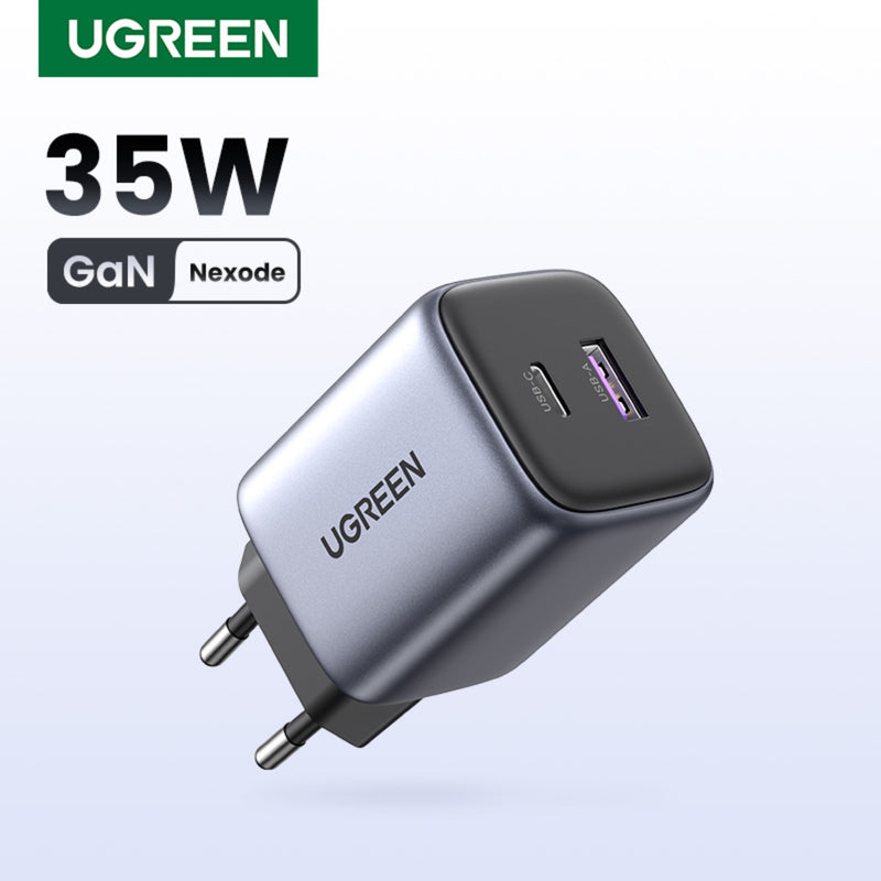 UGREEN Nexode 2 Port PD/USB Wall Charger 35W - Grey & Black (UG-CD350-15539)