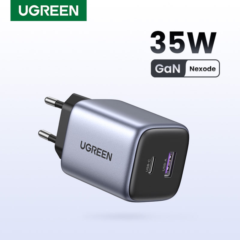 UGREEN Nexode 2 Port PD/USB Wall Charger 35W - Grey & Black (UG-CD350-15539)