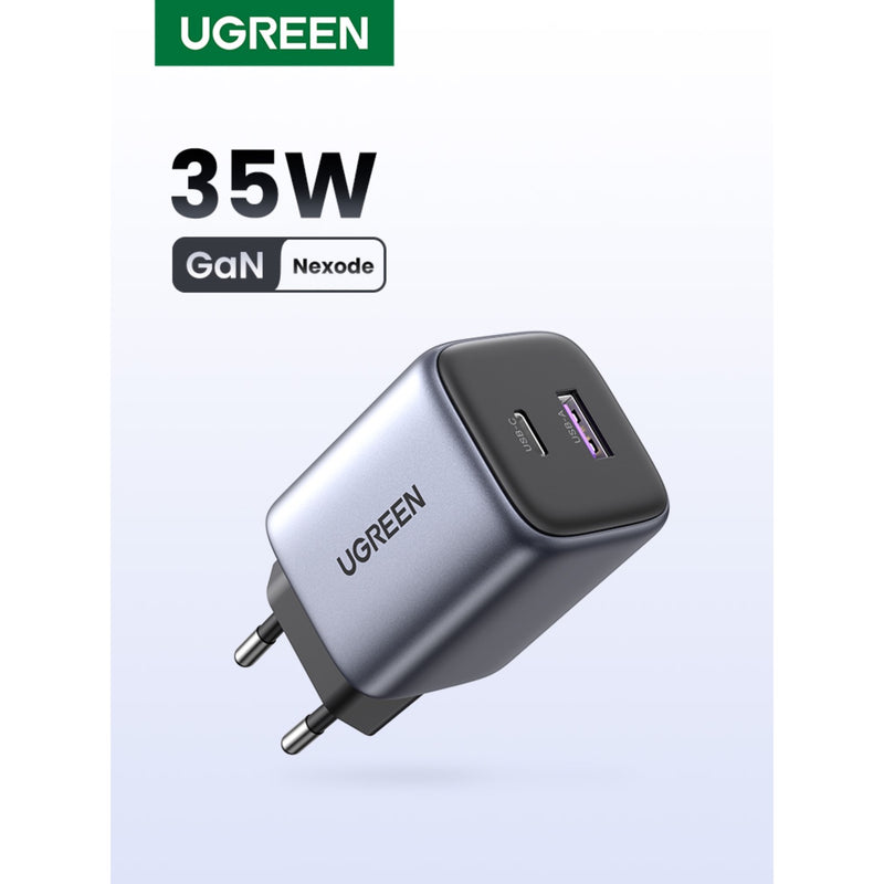 UGREEN Nexode 2 Port PD/USB Wall Charger 35W - Grey & Black (UG-CD350-15539)