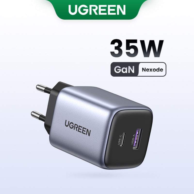 UGREEN Nexode 2 Port PD/USB Wall Charger 35W - Grey & Black (UG-CD350-15539)