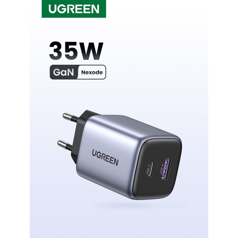 UGREEN Nexode 2 Port PD/USB Wall Charger 35W - Grey & Black (UG-CD350-15539)