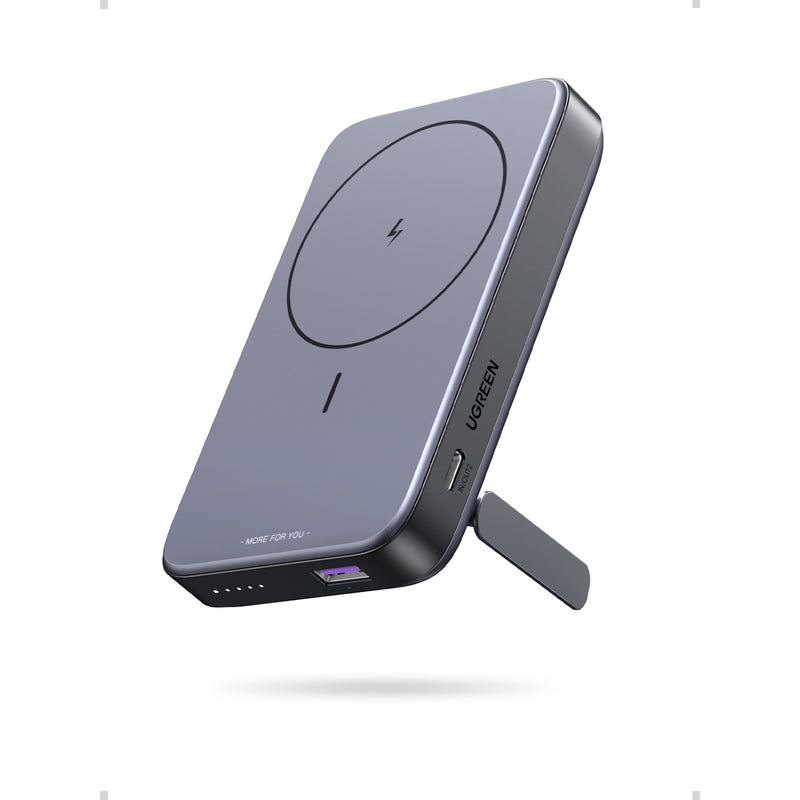 UGREEN Magnetic Wireless Power Bank With Kickstand 10000mAh - Grey (UG-PB206-15086)