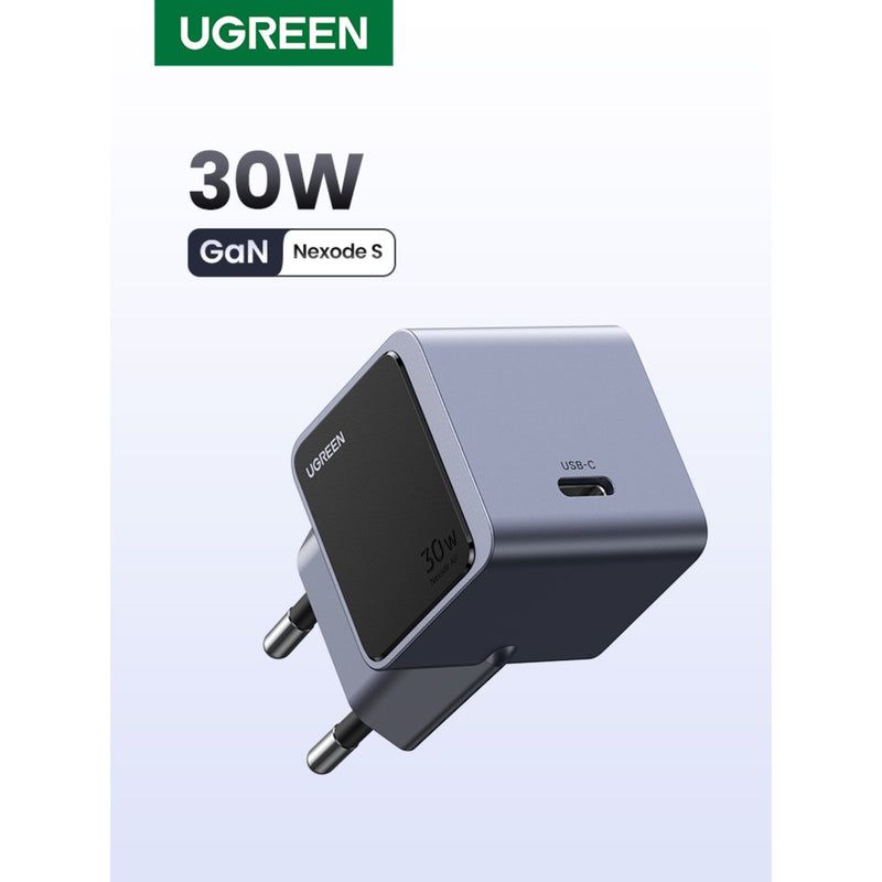 UGREEN Nexode 1 Port GaNInfinity PD Wall Charger 30W - Grey & Black (UG-X503-35041)