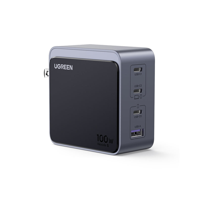 UGREEN Nexode 4 Port PD/USB Wall Charger 100W - Grey & Black (UG-X565-35043)