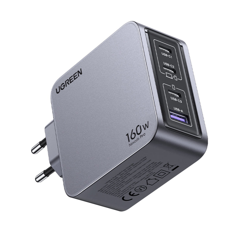 UGREEN Nexode Pro 4 Port PD/USB Wall Charger 160W - Grey (UG-X763-25877)