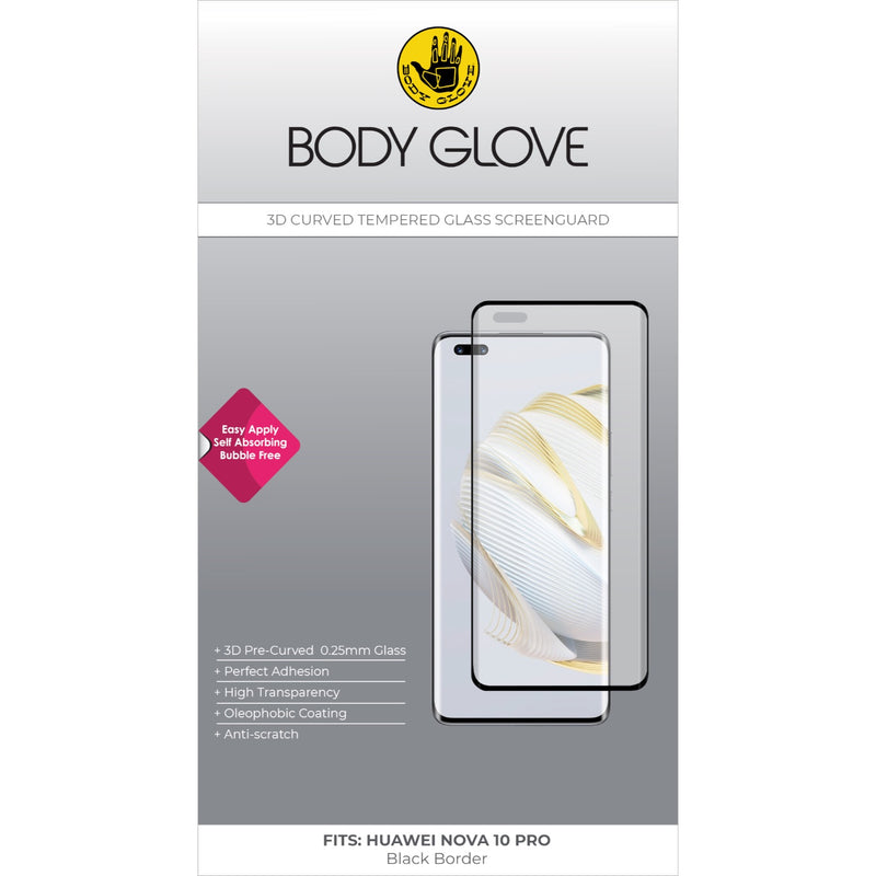 Body Glove 3D Tempered Glass Screen Protector - Huawei nova 10 Pro